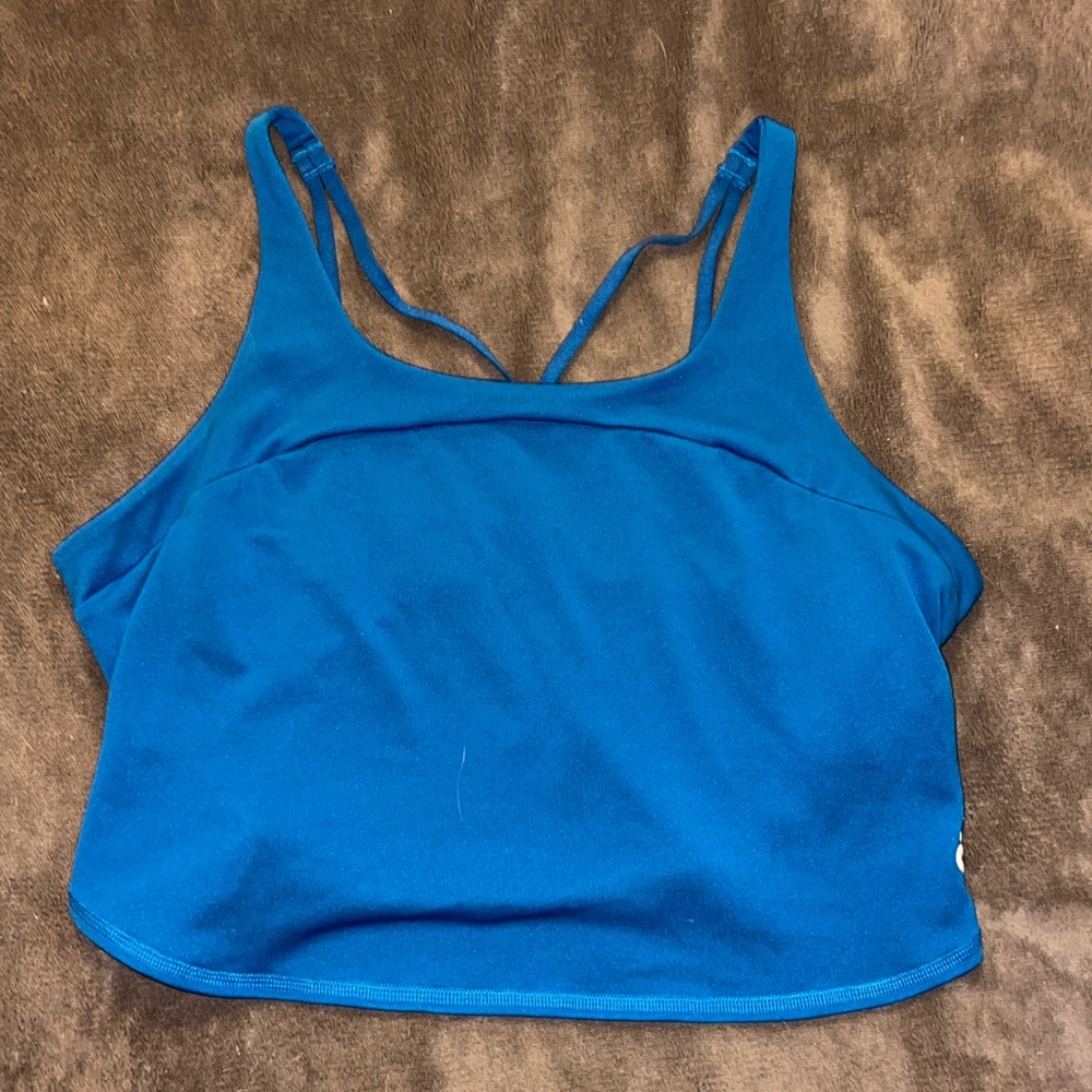 Blue gymshark tank top